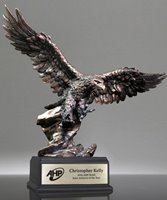 Wings of Honor Eagle Trophy on Custom Engraved Base