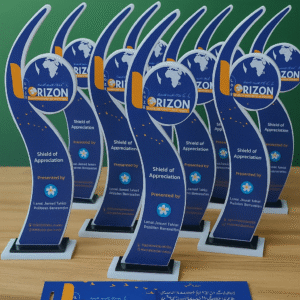 Elegant Acrylic Shield Award