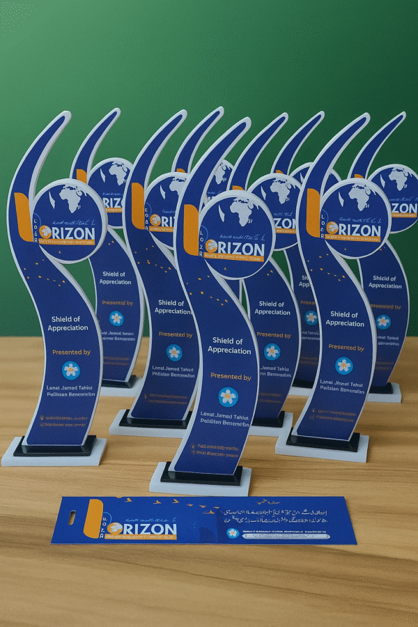 Elegant Acrylic Shield Award