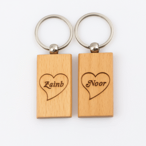 Customized Keychains  Engraved Wooden