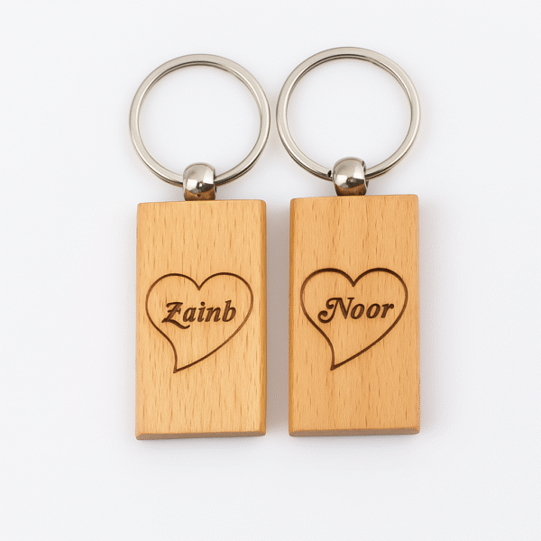 Customized Keychains  Engraved Wooden
