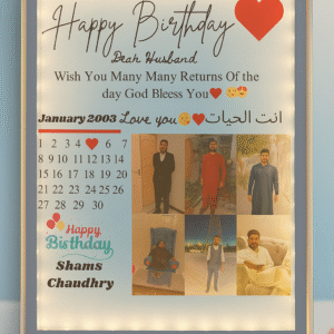 Custom LED Light Birthday Frame