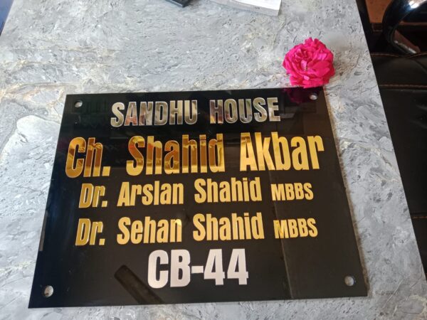 Custom Acrylic House Name Plate - Image 3