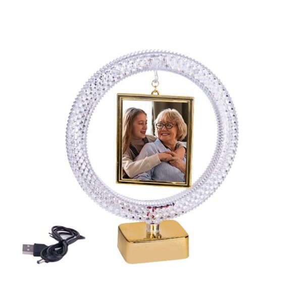 Luxury Crystal LED Photo Frame Lamp - Image 2